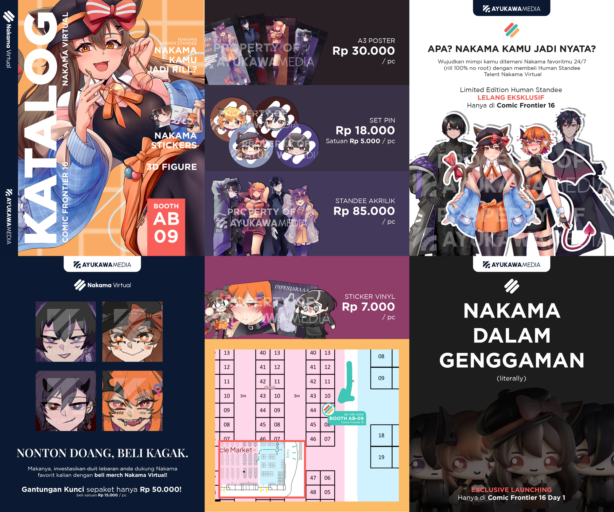 Don't Miss Out on Nakama Virtual's Exclusive VTuber Merchandise at Comifuro 16!